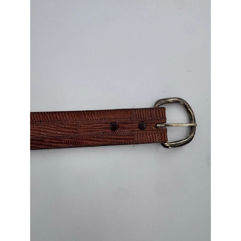 TONY LAMA Size 28 Genuine Lizard LEATHER BELT fits 22